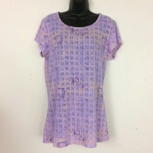 NEW Earth Yoga T-Back Lavender Tee XXL